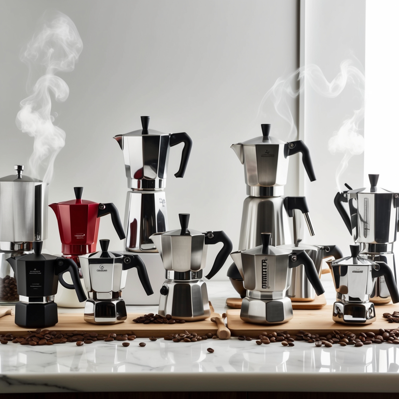 A képen a legjobb kotyogós kávéfőzők válogatása található