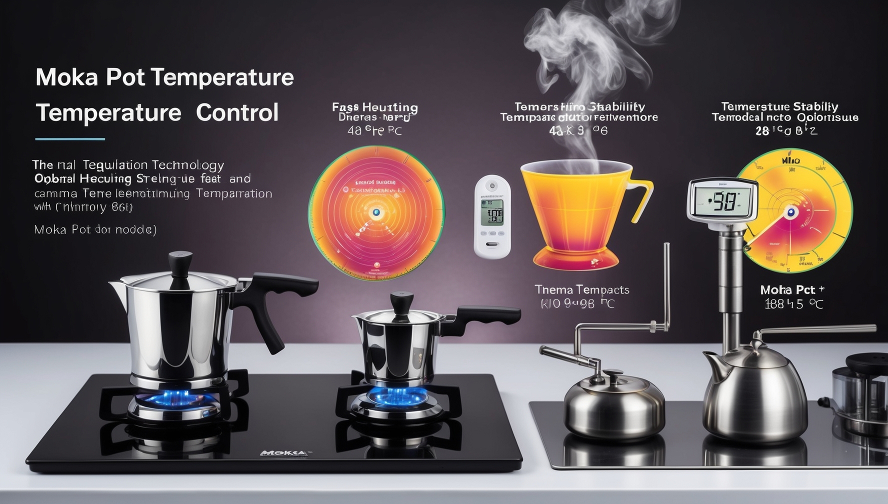 Kotyogós kávéfőző hőmérséklet szabályozás - főzési hőmérséklet és precíz beállítások